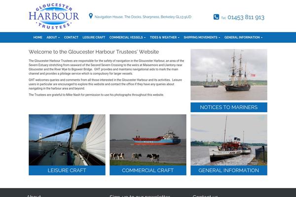 gloucesterharbourtrustees.org.uk site used Tangymedia