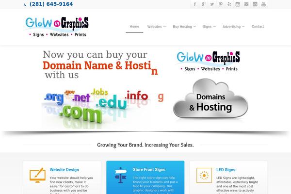 Envision Child theme site design template sample