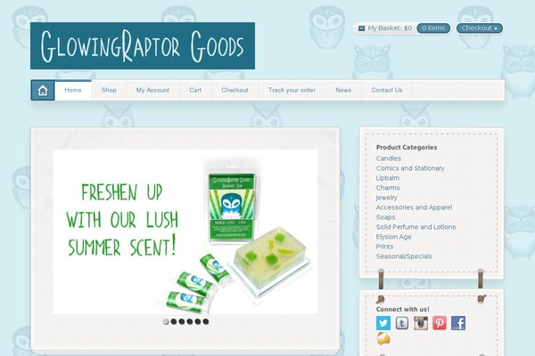Artificer theme site design template sample