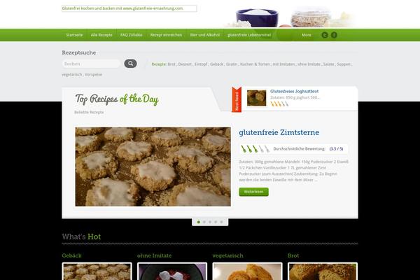 Food Recipes theme site design template sample