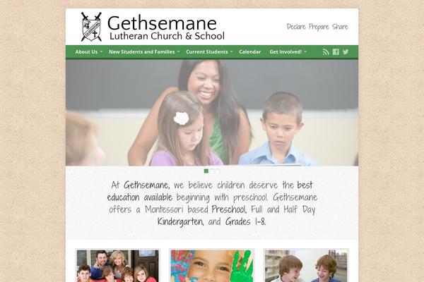 Risen theme site design template sample