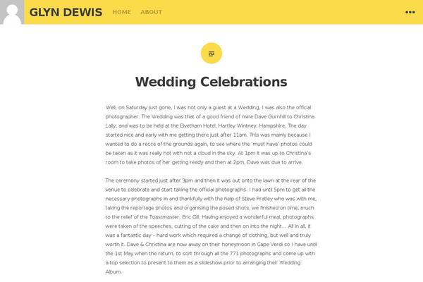 Hew theme site design template sample
