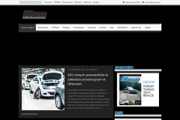 Gm theme site design template sample