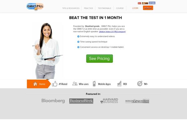 gmat theme websites examples