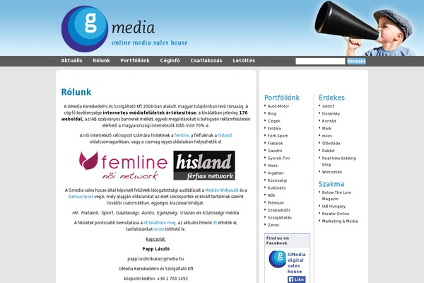 gmedia.hu site used Gmedia
