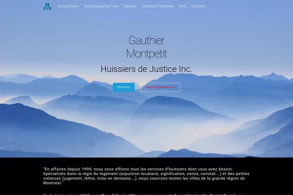 Tesseract theme site design template sample