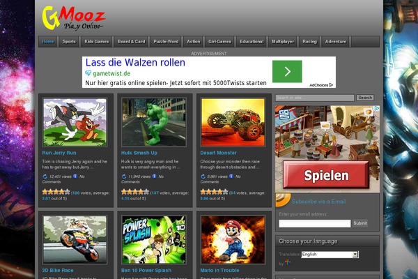 gmooz.com site used Games