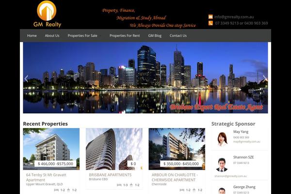 Realia theme site design template sample