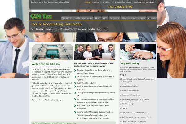 Gm theme site design template sample