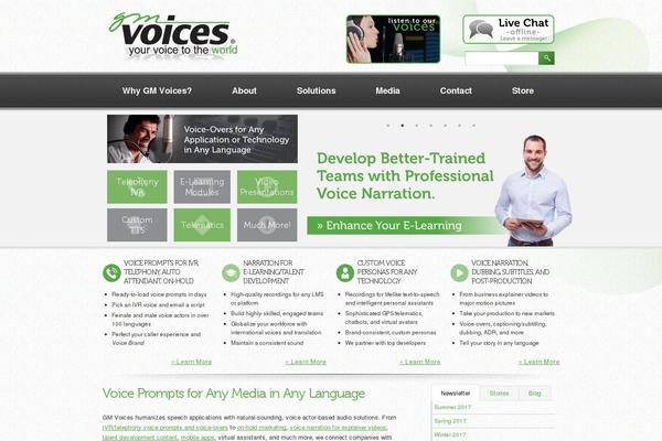 Blend theme site design template sample