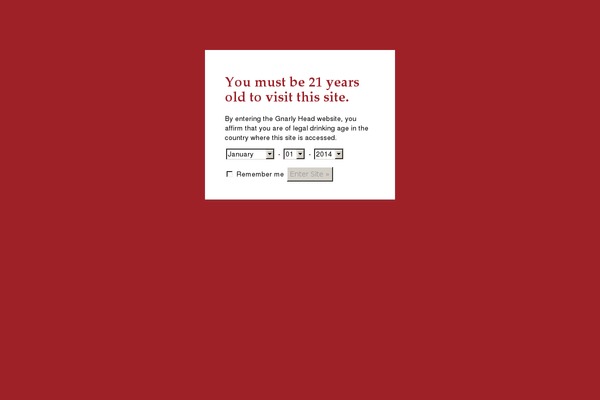 gnarlyhead.com site used Delicato