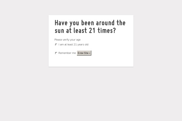 Site using Age Verify plugin