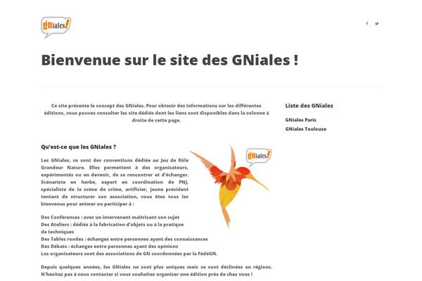 gniales.com site used Patti-theme