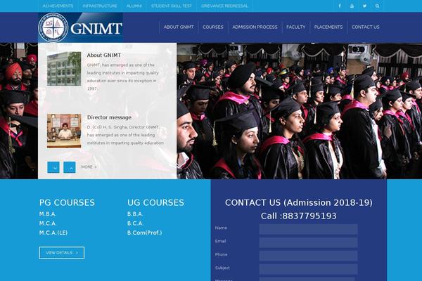 University theme site design template sample