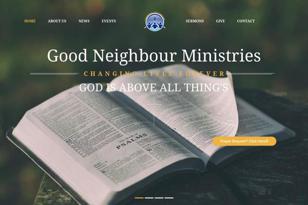 Site using Bible Verse of the Day plugin