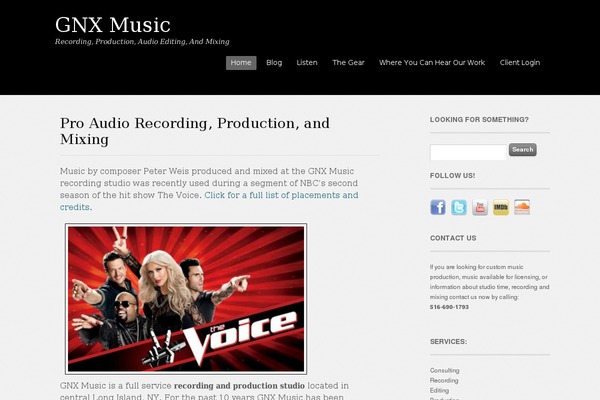 Vantage theme site design template sample