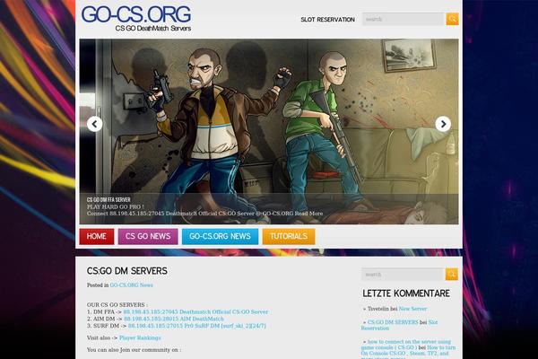 GameZone theme site design template sample