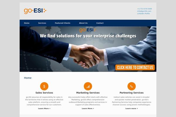 Vantage theme site design template sample