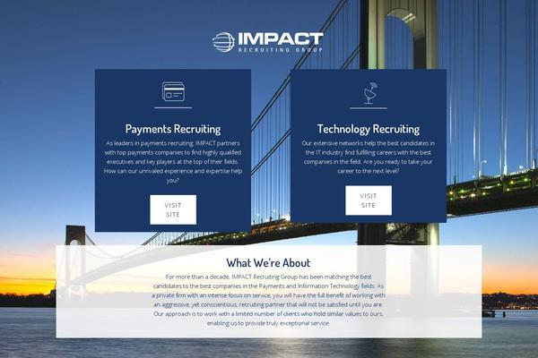 IMPACT theme site design template sample