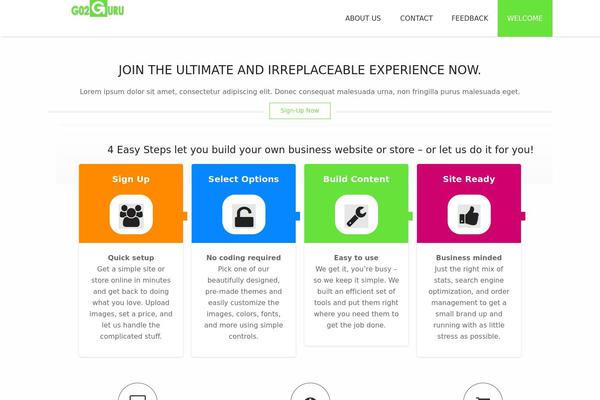 Ark-child theme site design template sample