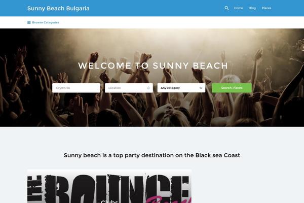 Listify theme site design template sample