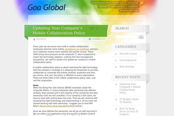Spectrum theme site design template sample