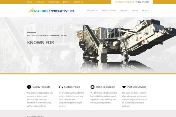 goamining.com site used Vanguard