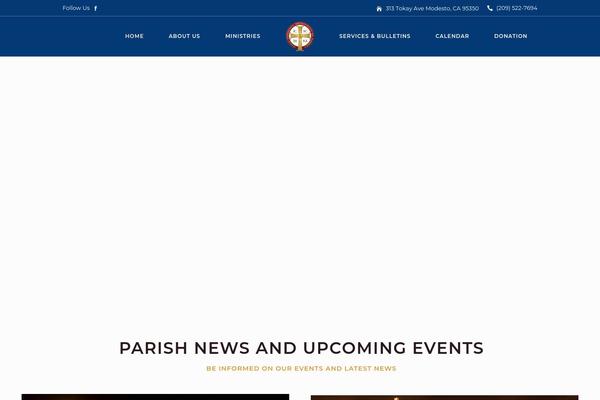 Chapel theme site design template sample