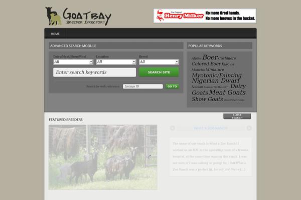 Listings theme site design template sample