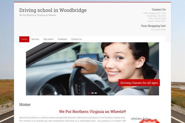Accelerate theme site design template sample