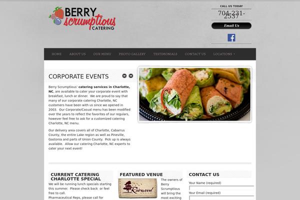 Diner theme site design template sample