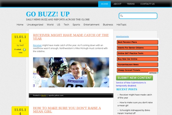 Newsworthy theme site design template sample