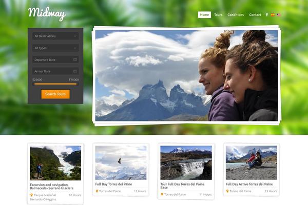 Midway theme site design template sample