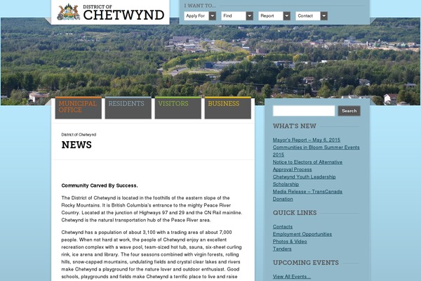 gochetwynd.com site used Chetwynd