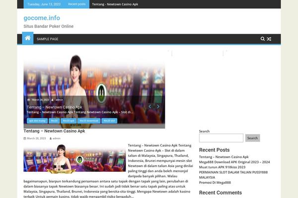 SuperMag theme site design template sample