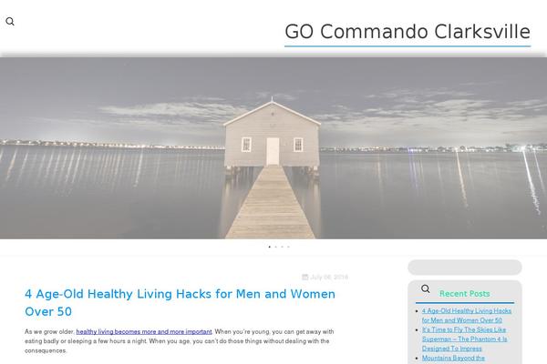 Blue Scenery theme site design template sample