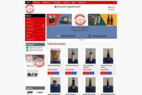 Minimarket theme site design template sample