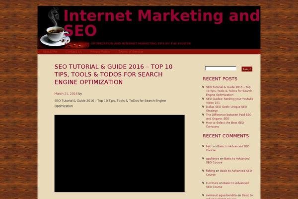 Coffee theme site design template sample