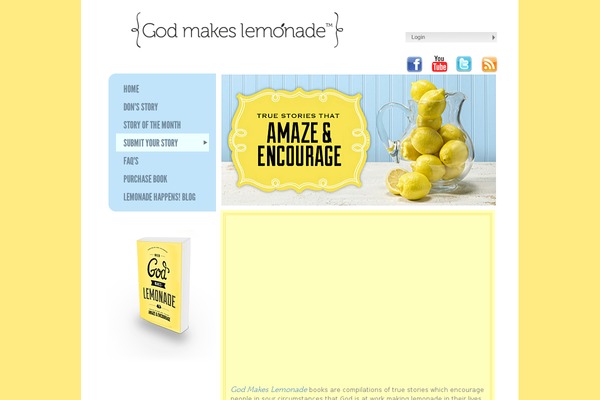 godmakeslemonade.com site used Adore-blog