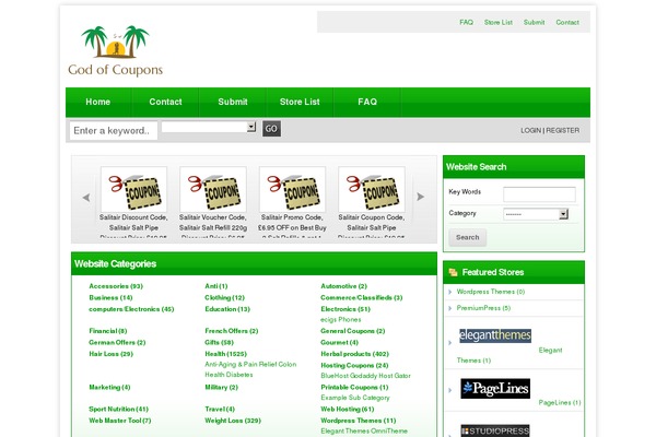 Couponpress theme site design template sample