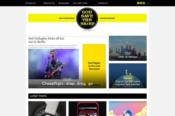 Site using Theia-post-slider plugin