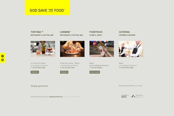 godsavethefood.it site used Gstf
