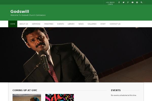 Benevolence theme site design template sample