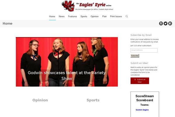 Currents theme site design template sample