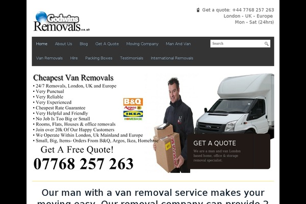 Blackbird theme site design template sample