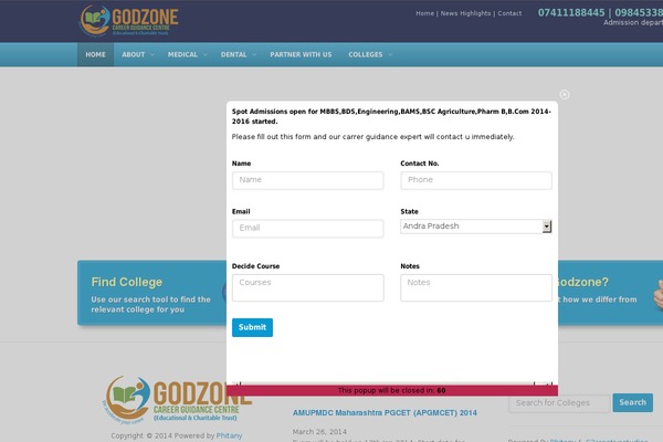 EDU theme site design template sample