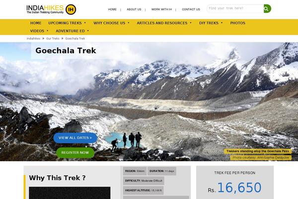 indiahikes theme websites examples
