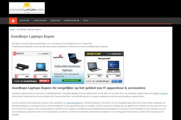 Magazine Style theme site design template sample