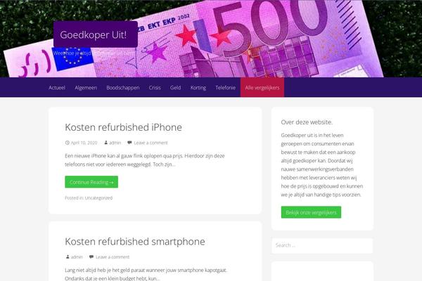 Site using WPFront Notification Bar plugin