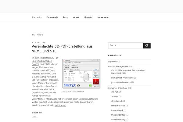 Site using List category posts plugin